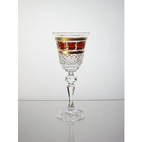 Coffret de 6 verres &agrave; liqueur. Collection l'Or Rouge.