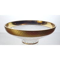 Coupe en cristal 25cm. Le Cristal et l'Or.