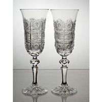 Coffret de 2 verres &agrave; Champagne. Collection Classique.