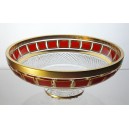 Coupe en cristal 25cm. L'Or Rouge.