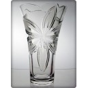 Vase en cristal 30cm. Orchid&eacute;e d&eacute;coration.