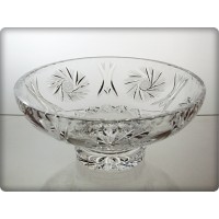 Coupe en cristal 20cm. D&eacute;coration pissenlit.