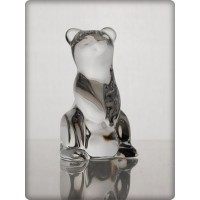 Figurine ours en cristal. Taille : 7cm.