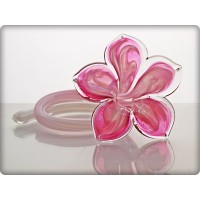 Fleur en cristal rouge