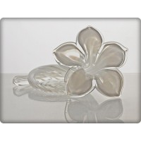 Fleur en cristal blanc