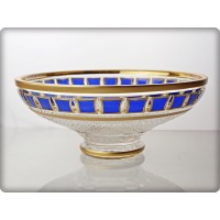 Coupe en cristal 25cm. L'Or Rouge.