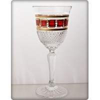 Coffret de 6 verres &agrave; vin - Richmond. Collection l'Or Rouge.