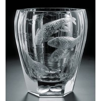 Vase Moser Eau Grav&eacute; 20cm
