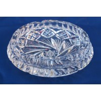 Cendrier en cristal 13cm. Cristal de Boh&egrave;me.