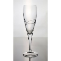 Coffret de 6 fl&ucirc;tes &agrave; Champagne. Collection La Spirale.