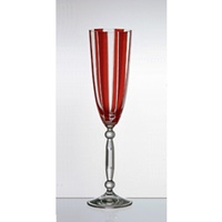 Remplacement d&rsquo;un verre &agrave; Champagne. Rayure Rouge. 