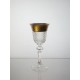 Coffret de 6 verres &agrave; liqueur. Le Cristal et l'Or.
