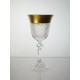 Coffret de 6 verres &agrave; vin blanc. Le Cristal et l'Or.