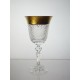 Coffret de 6 verres &agrave; vin. Le Cristal et l'Or.