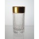 Coffret de 6 verres &agrave; eau. Le Cristal et l'Or.