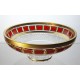 Coupe en cristal 25cm. L'Or Rouge.