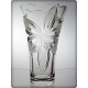 Crystal vase 30cm. Orchid decoration.