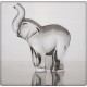 Elephant figurine in crystal. Size : 9cm.
