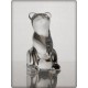 Figurine ours en cristal. Taille : 7cm.