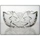 Coupe en cristal 20,5cm. D&eacute;coration  No&euml;l.