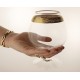 Pair of large brandy glasses designed by Moser.