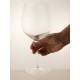 Large wine goblet in beautiful clear crystal