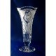 Vase &agrave; pied en cristal 25cm. D&eacute;coration Fantasia.